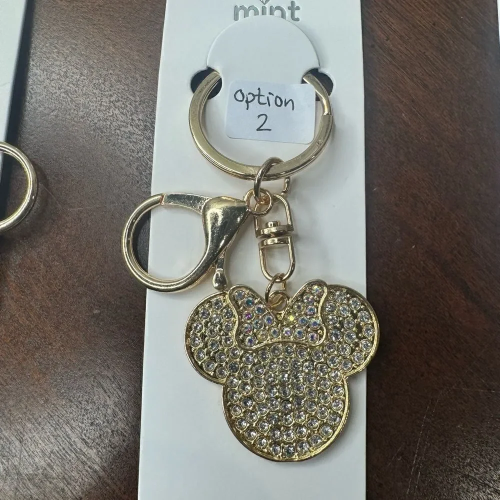 NWT Mini Rhinestone Key Rings-5‎ Color Options-$10 Closet Minimum Purchase